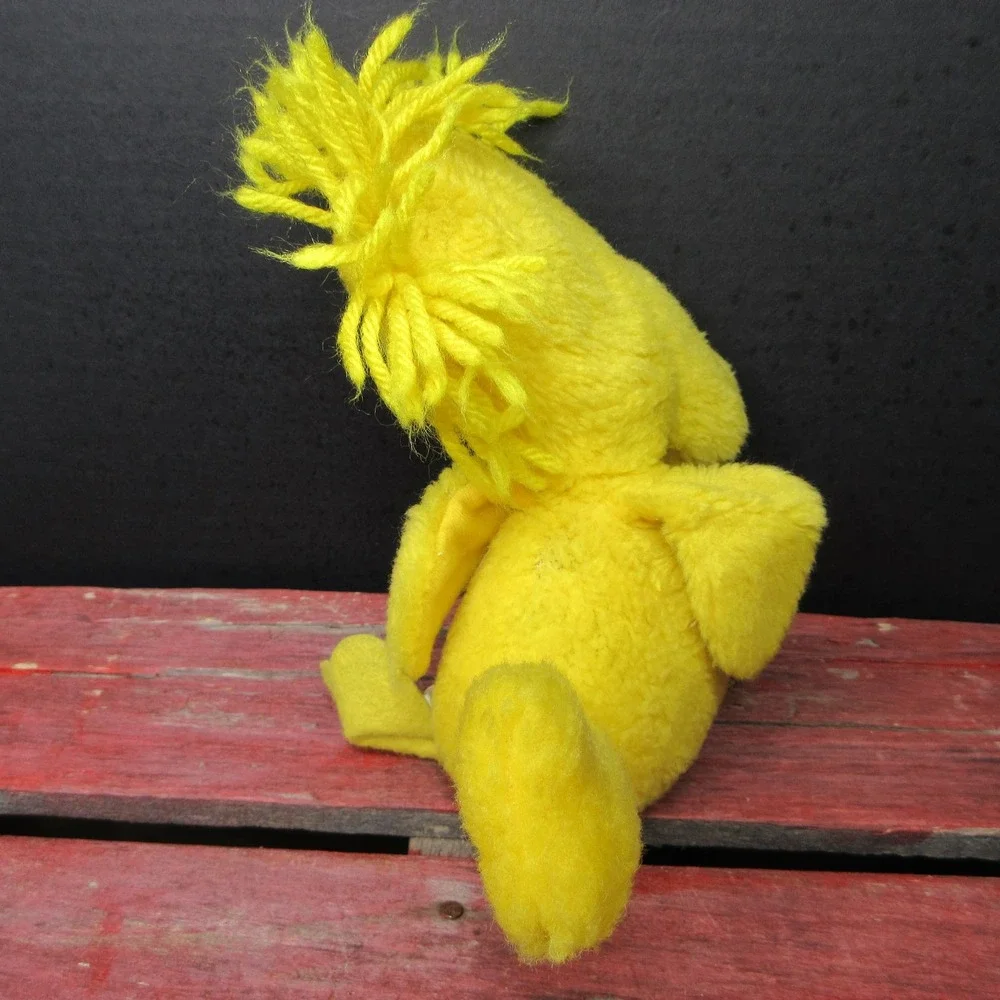 Vintage Peanuts Woodstock Plush Stuffed Animal Yellow Bird United Feature